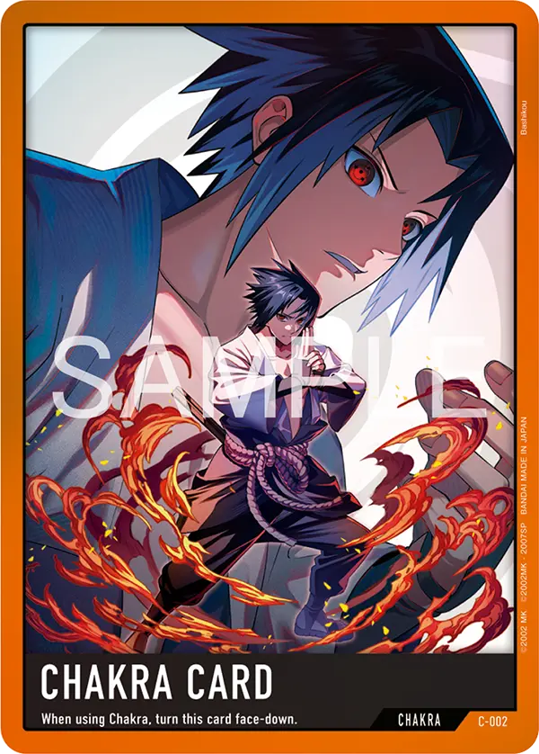 Chakra-Karte C-002 · Sasuke Uchiha · Premium vol.00