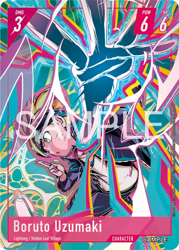 Artwork-Vorschau der Boruto Uzumaki-Karte für NARUTO CARD GAME