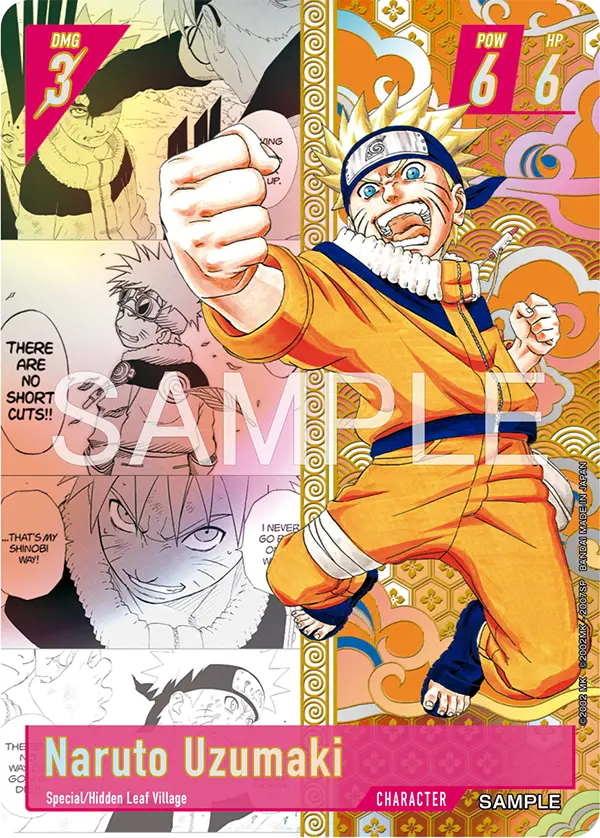 Artwork-Vorschau der Naruto Uzumaki-Karte für NARUTO CARD GAME
