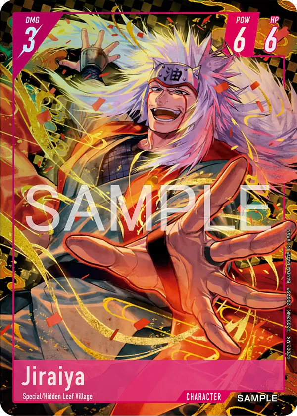 NARUTO CARD GAME Jiraiya カードのアートワークプレビュー