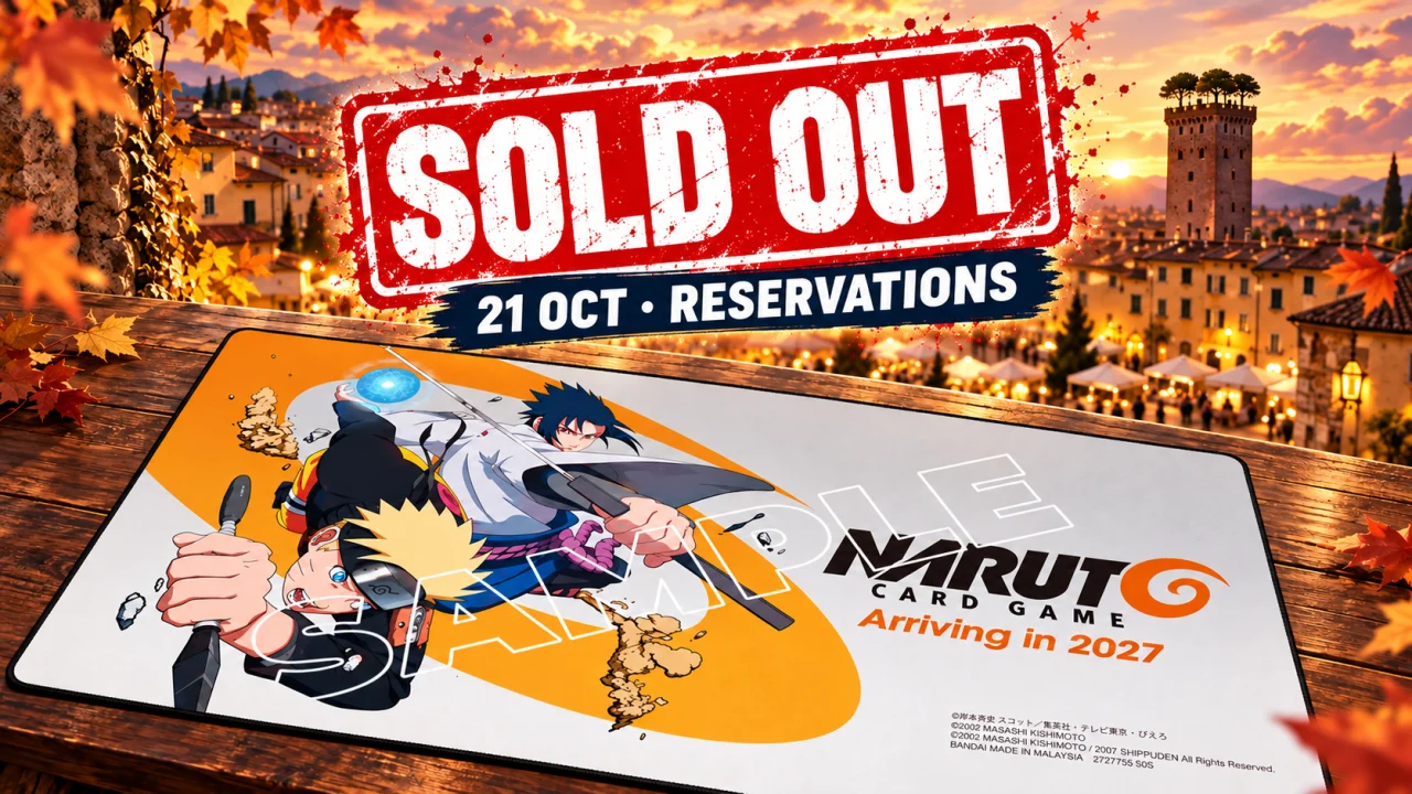 El tapete de Naruto Card Game agota sus primeras reservas en Lucca: todavía quedan nuevas oportunidades