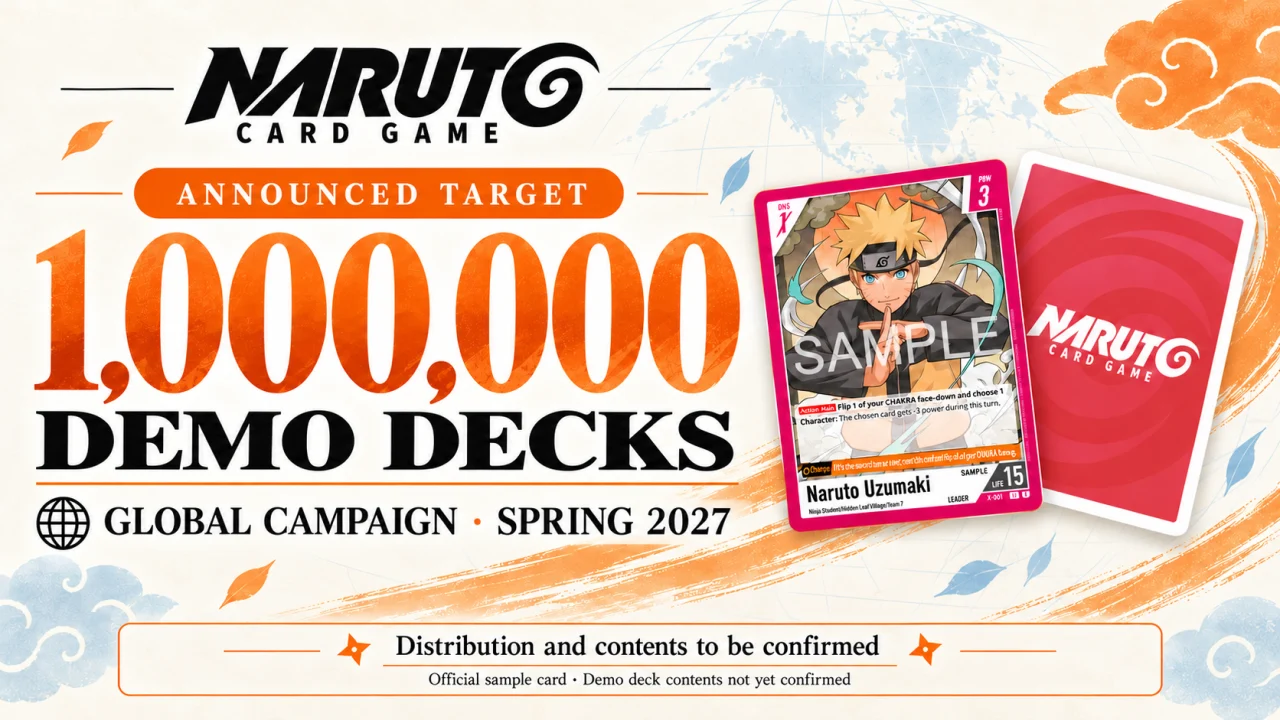 発売前にデモデッキ100万個へ：NARUTO CARD GAMEの世界キャンペーンが目指すもの