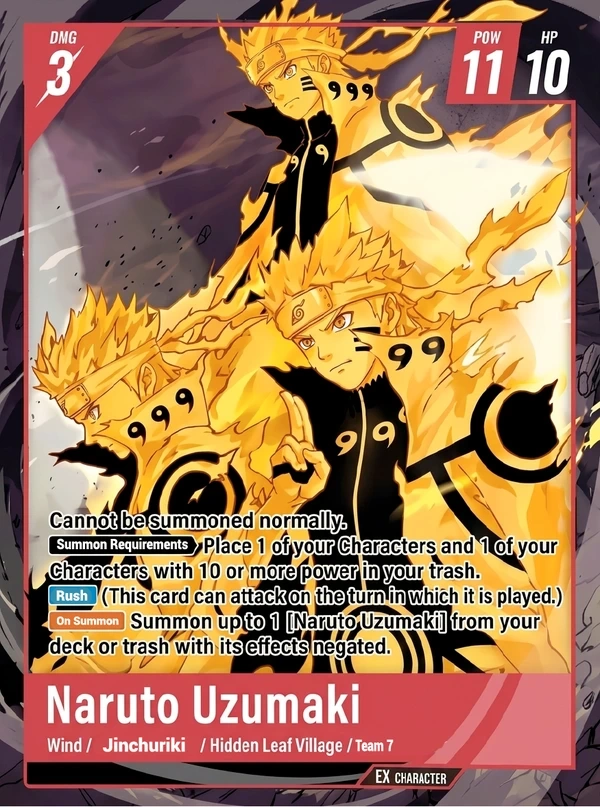 NARUTO CARD GAME Naruto Uzumaki カードのアートワークプレビュー