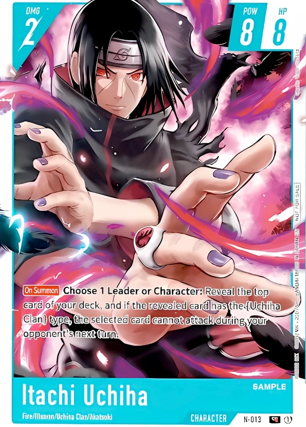 NARUTO CARD GAME Itachi Uchiha カードのアートワークプレビュー