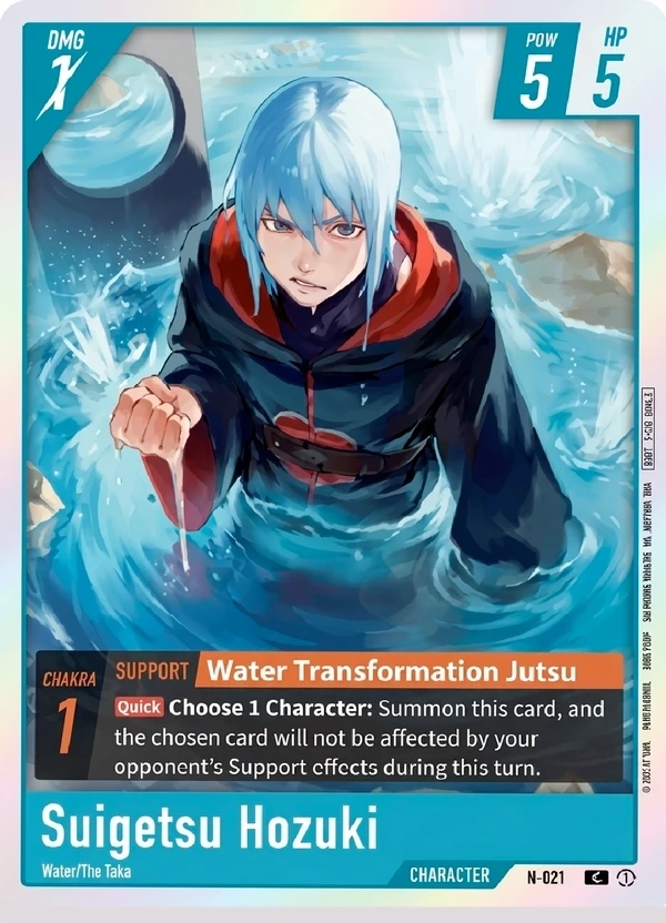 NARUTO CARD GAME Suigetsu Hozuki カードのアートワークプレビュー