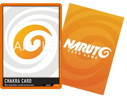 Beispiel einer Chakra-Karte aus dem NARUTO CARD GAME, offizielle Musterkarte von BANDAI