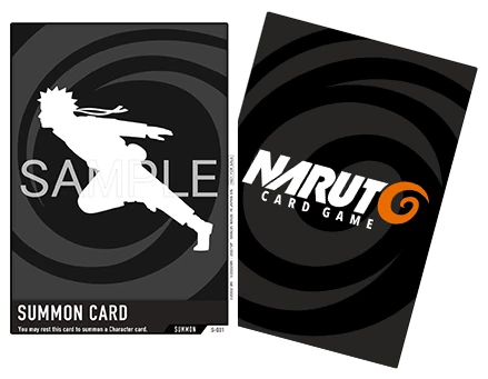 Beispiel einer Beschwörung-Karte aus dem NARUTO CARD GAME, offizielle Musterkarte von BANDAI